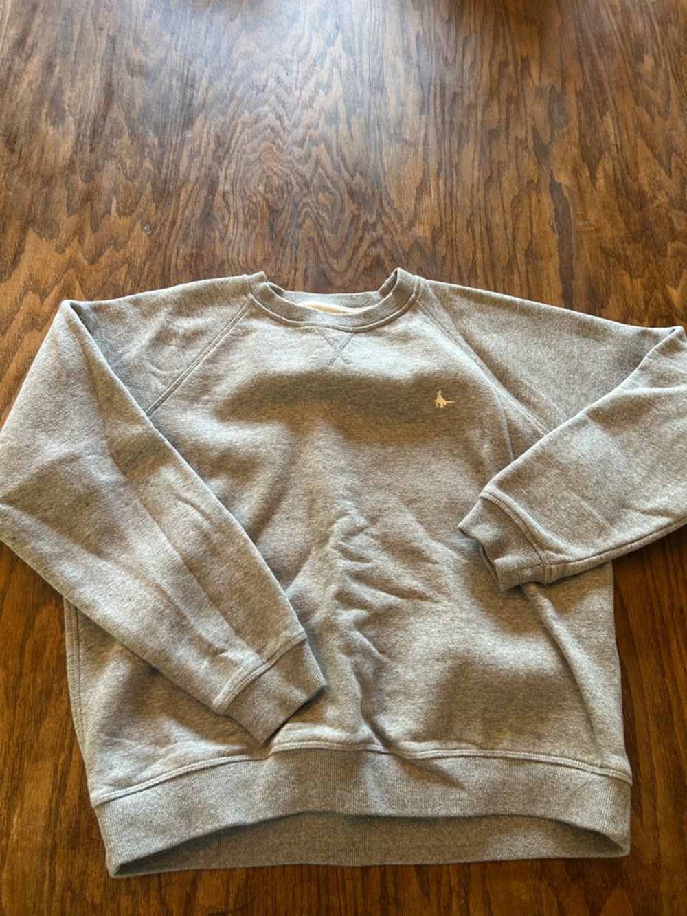 Jack Wills Heather Gray Crewneck Sweatshirt with Small Embroidered Logo